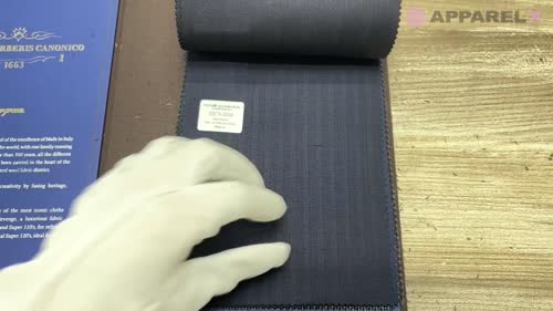 55CN5550 CANONICO(カノニコ) PERENNIAL SUPER110'S 濃紺 シャドー