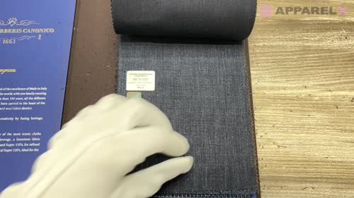 55CN5557 CANONICO(カノニコ) NATURAL STRETCH GRAFFITTI ネイビー