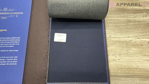55CN5572 CANONICO(カノニコ) PERENNIAL SUPER110'S ネイビー 無地