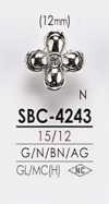 SBC4243 花モチーフ メタルボタン